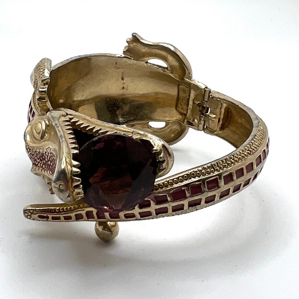 Kafin, New York Vintage Alligator Clamper Bracelet - Picture 4 of 7